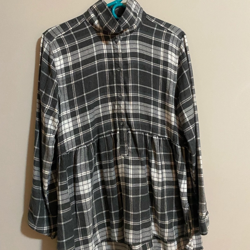 button down peplum